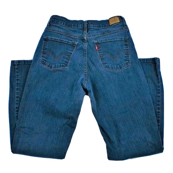 Levi 512 Womens Size 8 S/C Denim Blue Jeans Perfectly Slimming Bootcut - Picture 4 of 7